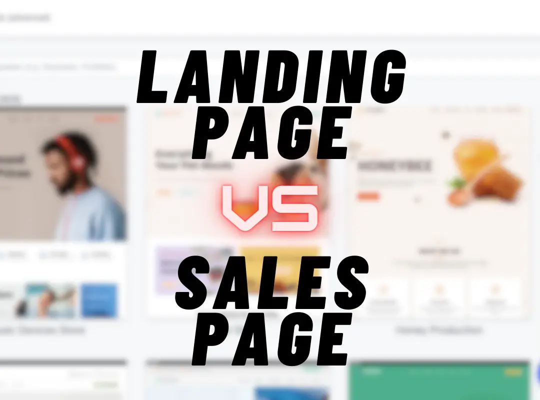 Read more about the article Sales Page vs Landing Page